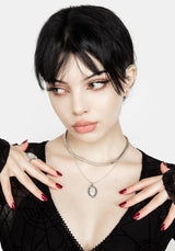 Serpent Moonstone Multi-Kette Halskette