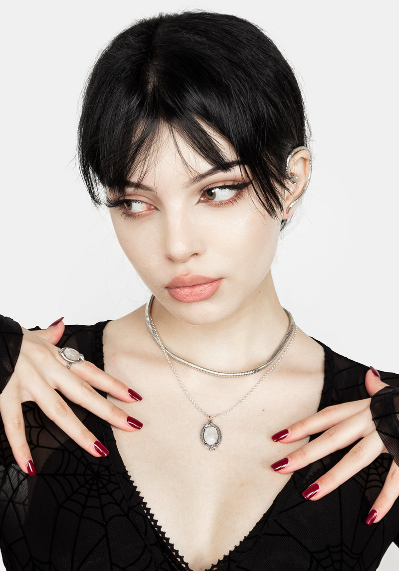 Serpent Moonstone Multi-Kette Halskette