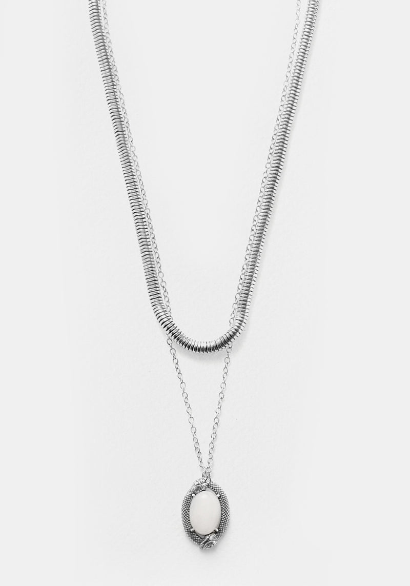 Serpent Moonstone Multi-Kette Halskette