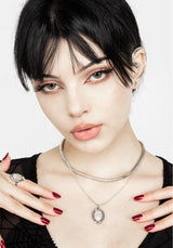 Serpent Moonstone Multi-Kette Halskette