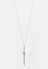 Ritual Dagger Amethyst Anhänger Halskette