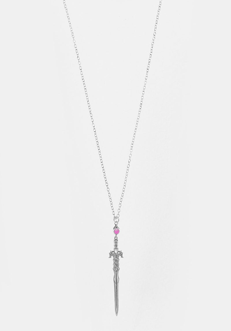 Ritual Dagger Amethyst Anhänger Halskette
