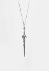 Ritual Dagger Amethyst Anhänger Halskette