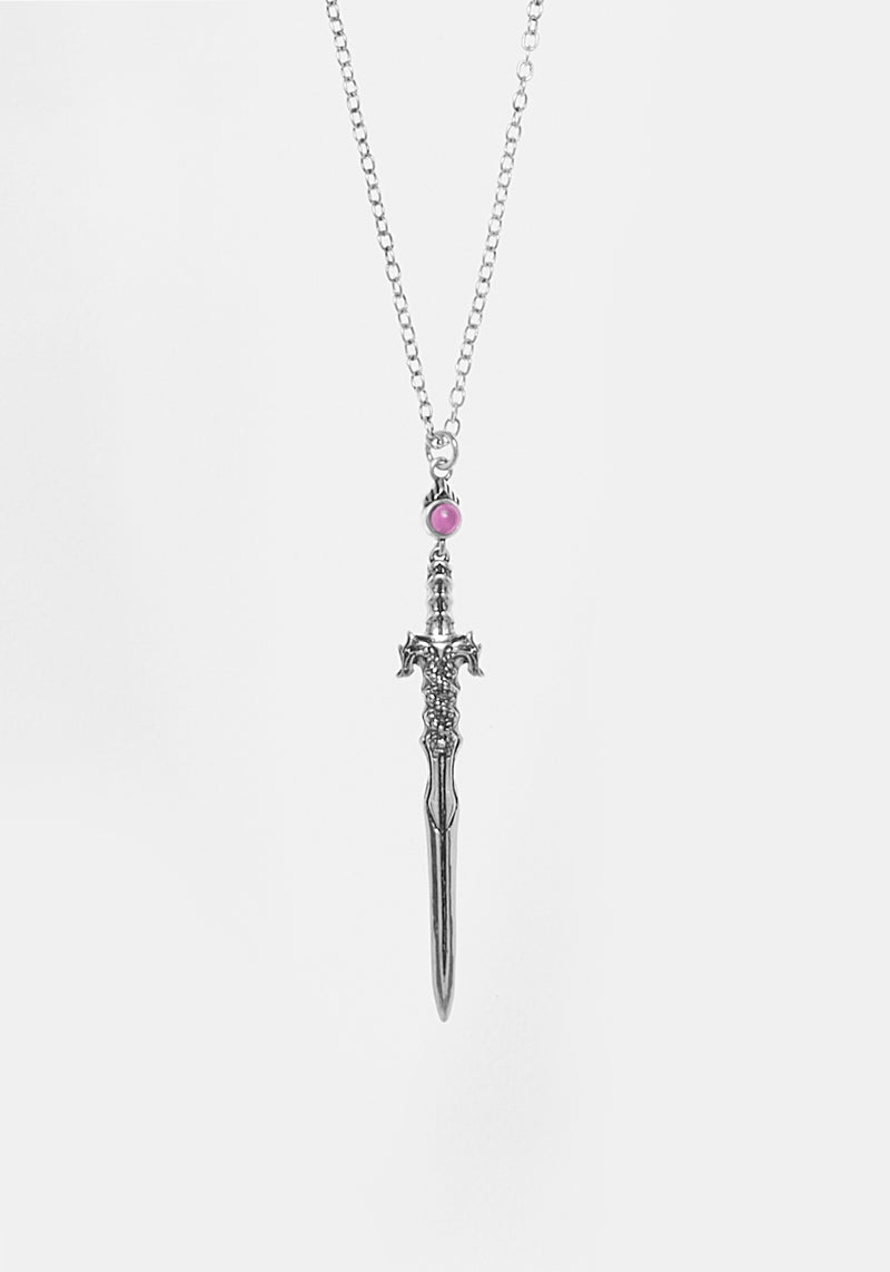 Ritual Dagger Amethyst Anhänger Halskette