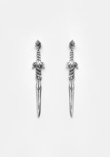 Ritual Dagger Amethyst Tropfen Ohrringe