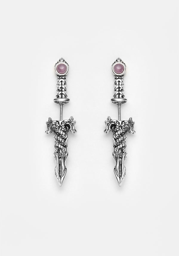RITUAL AMETHYST SPLIT EARRINGS