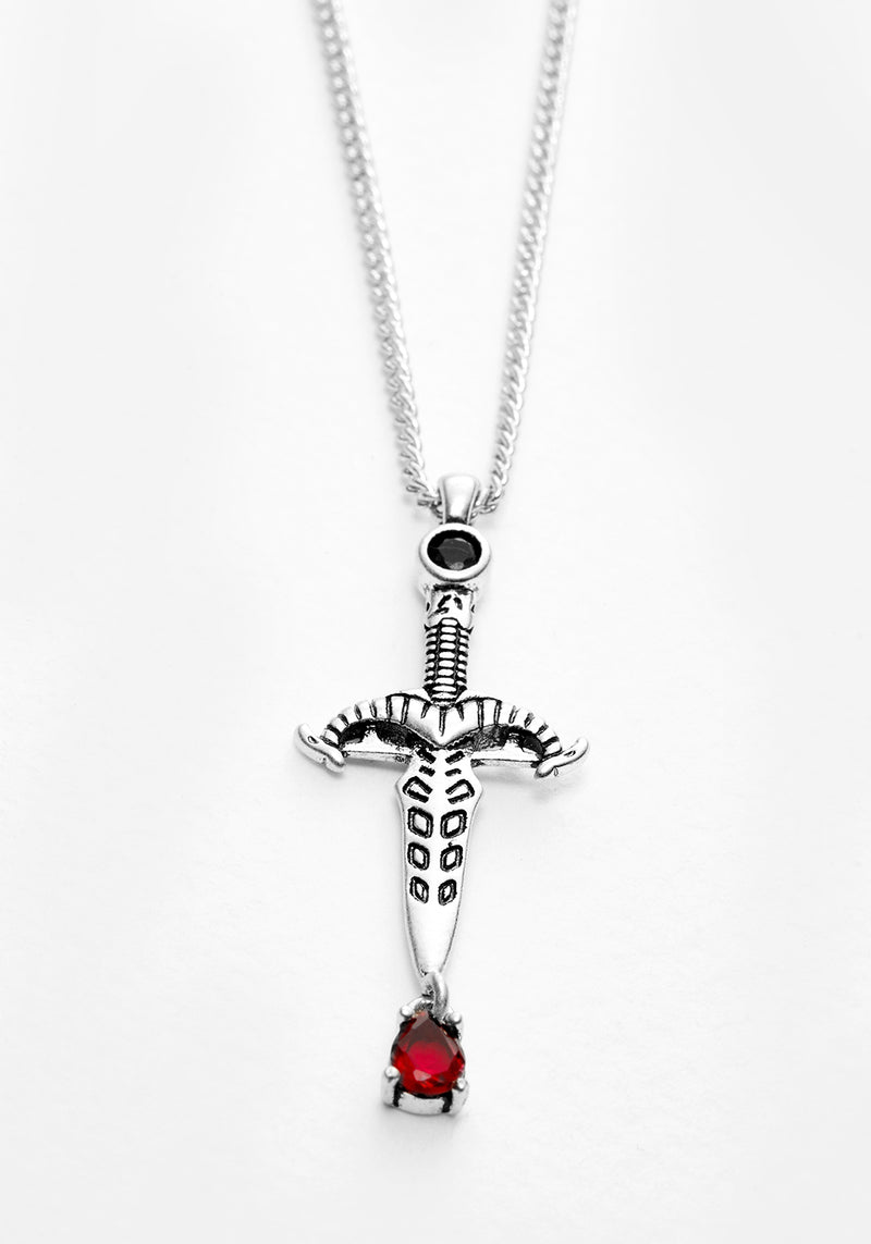 Athame Dagger Cz Anhänger Halskette